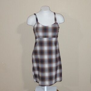 NWOT Hollister Side Zip Plaid Mini Dress Size S